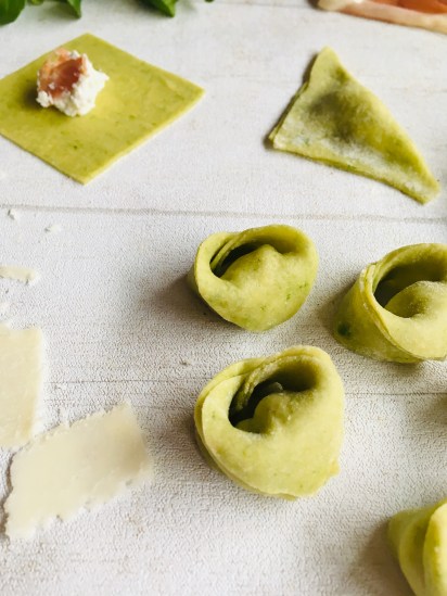 Tortellinis mâche ricotta Parme 2